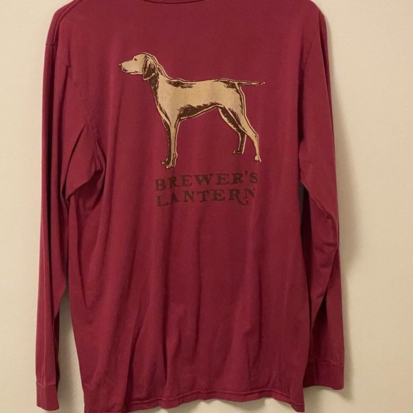 Brewer's Lantern, 100% Cotton, Size M, Made in the USA, Red Men's T-shirt - Picture 3 of 5